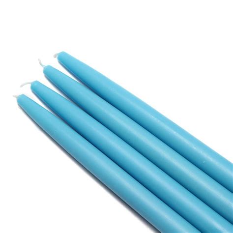 Zest Candle 10 In Turquoise Taper Candles 12 Set Cez 032 The Home