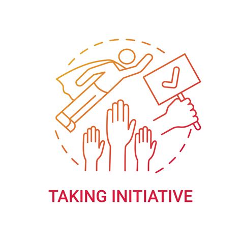 Taking Initiative Concept Icon 2498847 Vector Art At Vecteezy
