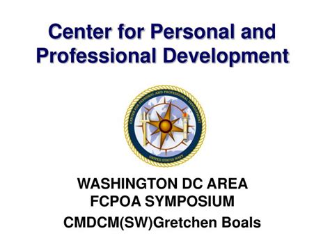 Ppt Center For Personal And Professional Development Powerpoint