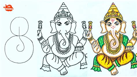 Ganesh Chaturthi Drawing Easy Ganesha Drawing Easy How To Draw
