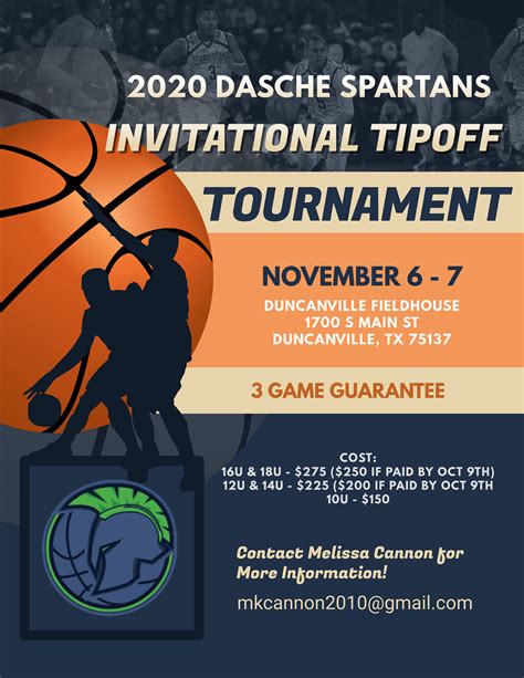 Invitational Tournament Dasche Spartans Home School Sports Association