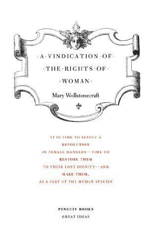 Penguin Great Ideas A Vindication Of The Rights Of Woman Mary Wollstonecraft 9780141018911 Ebay