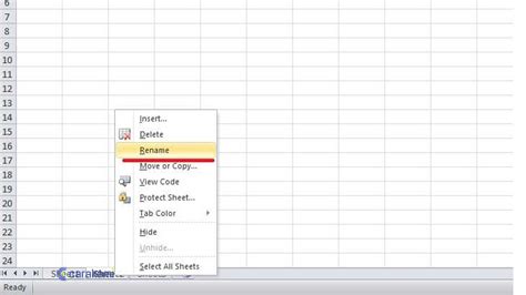 Cara Mengubah Nama Lembar Kerja Worksheet Di Microsoft Excel