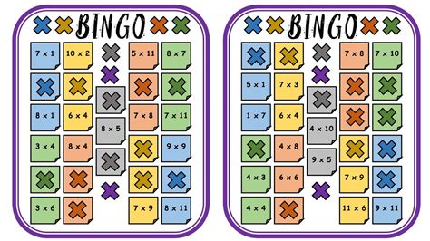 Bingo De Multiplicação Cartelas De Bingo Para Trabalhar A Multiplicação