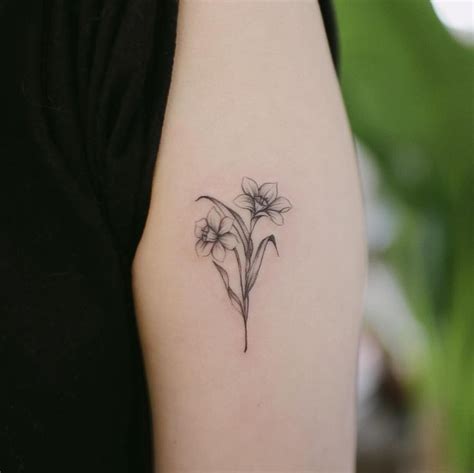 December birth flower - Narcissus | Birth flower tattoos, Daffodil