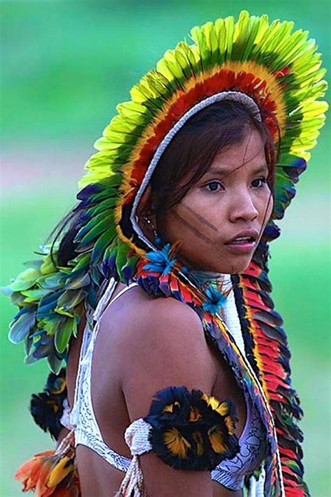 Brazil Rikbakisa Woman Tribal People Indigenous Peoples Native