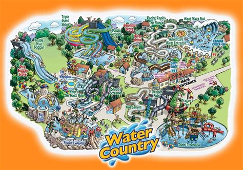 Water Country 2300 Lafayette Road Portsmouth Nh Cartoon Map