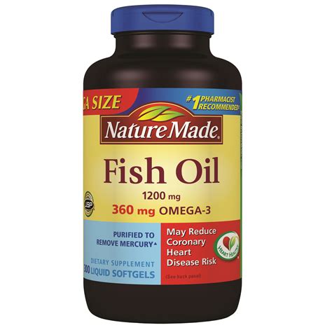 Nature Made Fish Oil 1200 Mg 300 Softgels