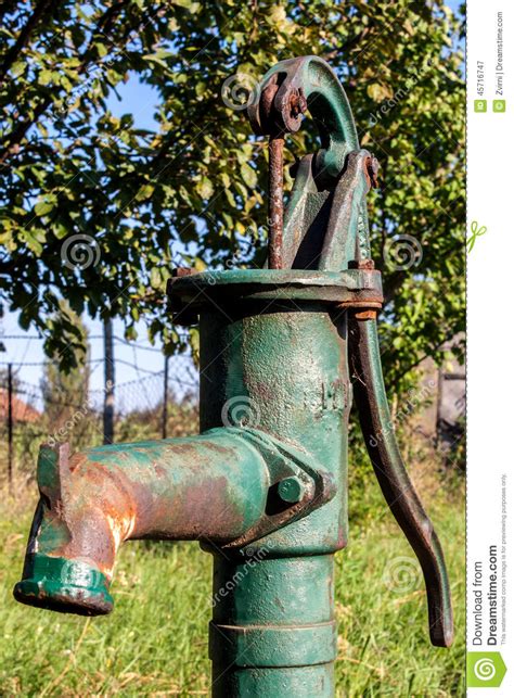 Decorative water pump 3d model. Old hand water pump stock image. Image of decorative ...