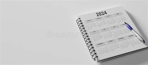Calendar Year 2024 Schedule With Note For To Do List On White