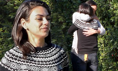 Mila Kunis And Zoe Saldana Share A Warm Hug As They Run Into Each Other In Los Angeles