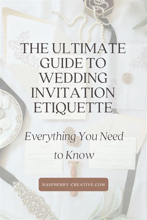 The Ultimate Guide To Wedding Invitation Etiquette Everything You Need