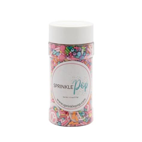 Sprinkle Pop Sprinkle Mix Boho Rainbow 4oz 113g Bottle Lollipop