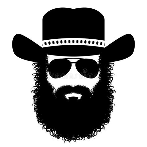 Bearded Man Silhouette Stock Vector Illustration Of Black 49736502