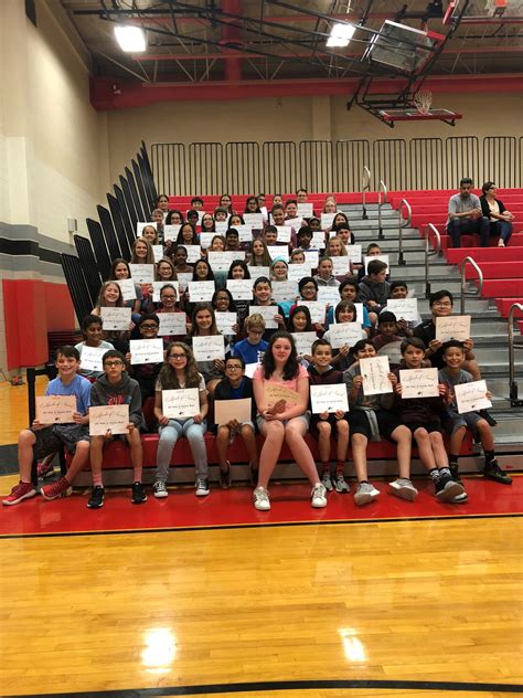 6th Grade Awards Ceremony Honoring Lamar Middle School