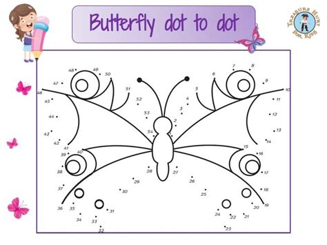 Dot To Dot Butterfly Free Printables