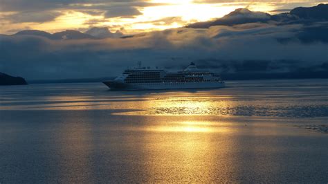 Free Images Sky Sea Horizon Calm Reflection Loch Passenger Ship Cloud Sunset Cruise
