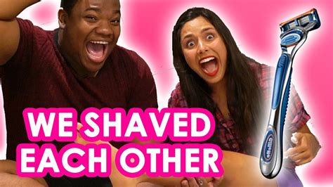 Strangers Shave Each Others Legs Michelle Khare Feat Macdoesit Youtube