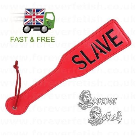 red and black slave paddle whip flogger spank naughty submissive wife bondage uk ebay