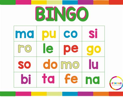 Bingo De Silabas Jogos Educativos De Alfabetizacao Atividades Images