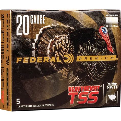 Federal Premium Tss Heavyweight Turkey 20 Gauge Shotshells 5 Rounds