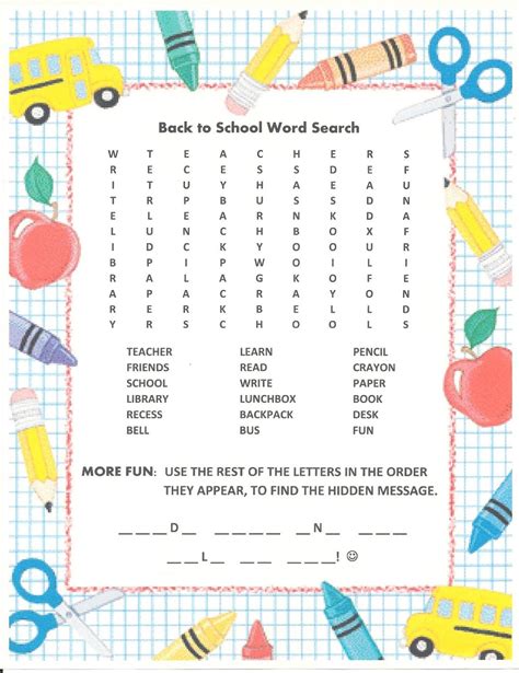 Printable Word Searches Easy