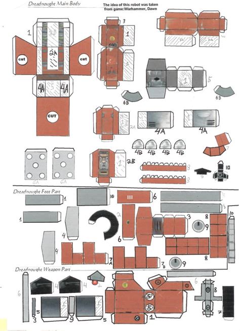 Dreadnought Papercraft Page1 By Loone Wolf On Deviantart