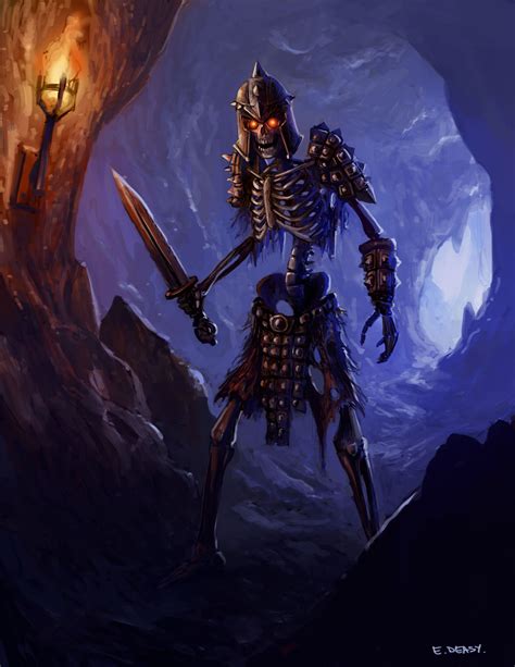 Skeleton Warrior Undead Warrior Undead Art