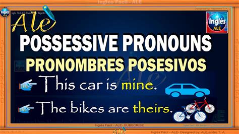 Pronombres Posesivos En Ingles Possessive Pronouns Oraciones Con Pronombres Posesivos YouTube