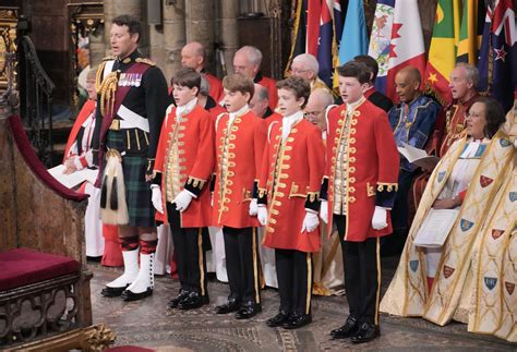 Who Were The Coronation Pages Of Honour Prince George Joined Queen Camillas Three Grandsons In