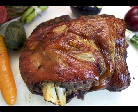 Set the meat on a rack set into a roasting pan. Lechon pork shoulder recipe crispy skin