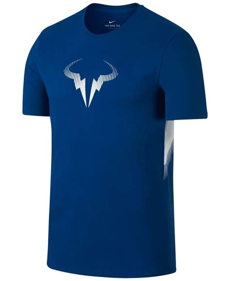 Nike Mens Rafael Nadal Logo T Shirt In Blue For Men Lyst