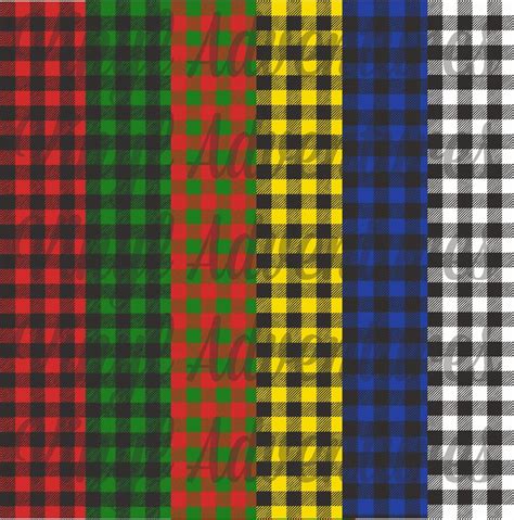 Buffalo Plaid Heat Transfer Vinyl Buffalo Plaid Printed Htv Etsy