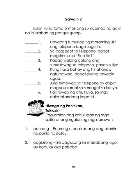 Mother Tongue Grade 2 Palawan Blogon Page 252 Flip Pdf Online