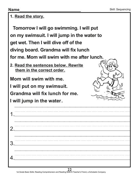 Sequencing Worksheet 2nd Grade Sentence Editing Worksheet 2nd Grade In