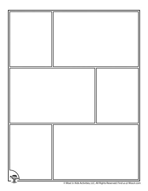 Printable Comic Book Pages Woo Jr Kids Activities Childrens