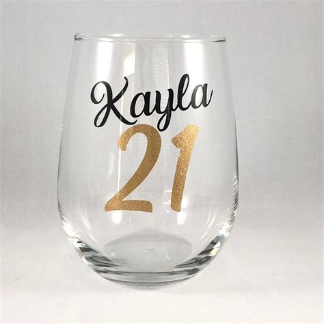 21st Birthday Wine Glass Shot Glass 21st Birthday T Finally 21 T For Her Finally Legal