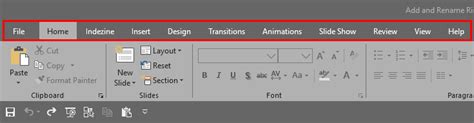 Reordering And Removing Ribbon Tabs In Powerpoint 2019 For Windows