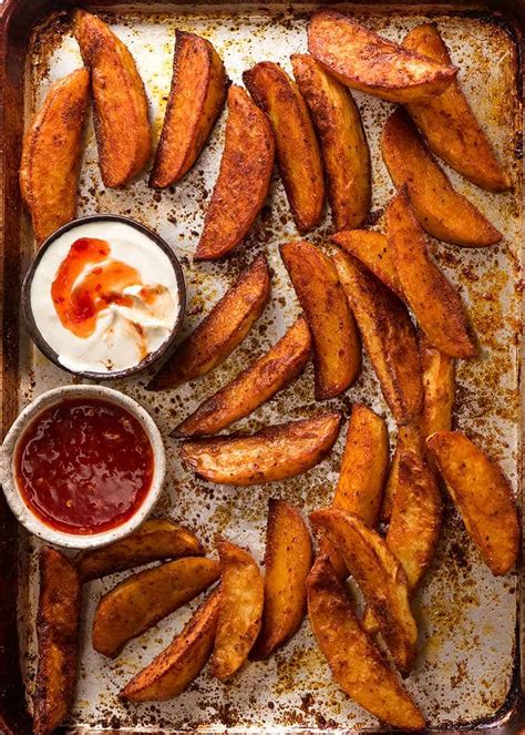 Crunchy Seasoned Baked Potato Wedges Recipe Potato Wedges Baked