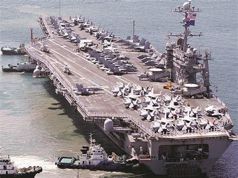 Us Aircraft Carrier Arrives In South Korea Ahead Of Joint Military