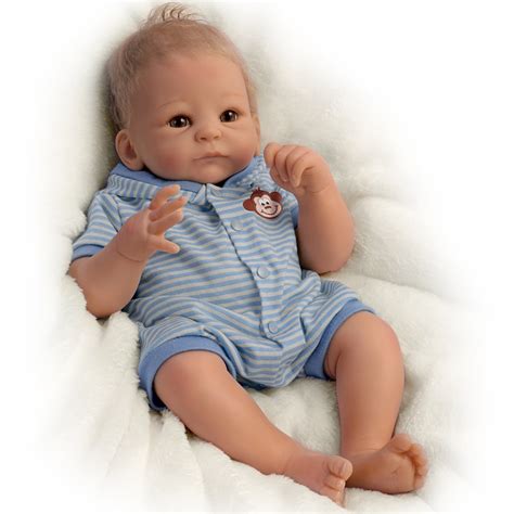 So Truly Real Benjamin Baby Doll By Tasha Edenholm With Blue Ensemble