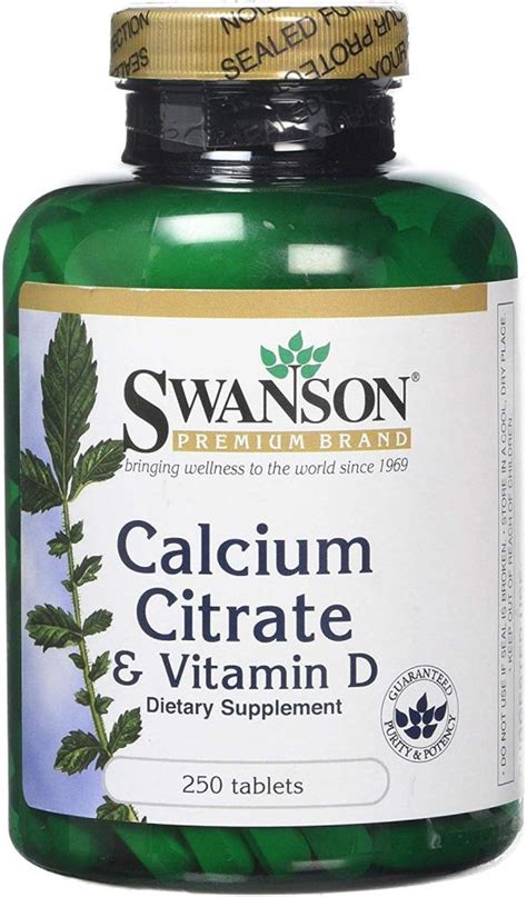 Before adding a vitamin d supplement, check to see if any of the other supplements, multivitamins, or medications you take contain vitamin d. Swanson Calcium Citrate with Vitamin D 250 Tablets ...