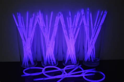 Directglow 8 Purple Glow Stick Bracelets Neon Party Favors
