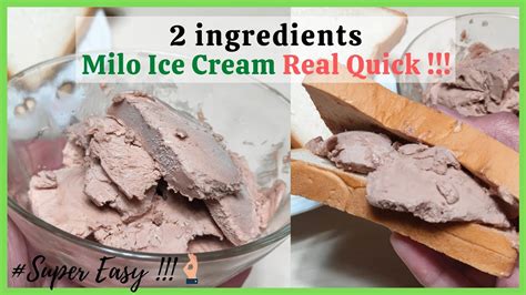 milo ice cream recipe 2 ingredients only youtube