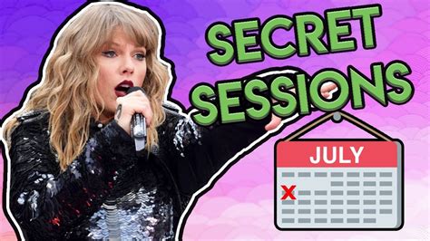 Secret Sessions Confirmed And New Taylor Swift Album Release Date