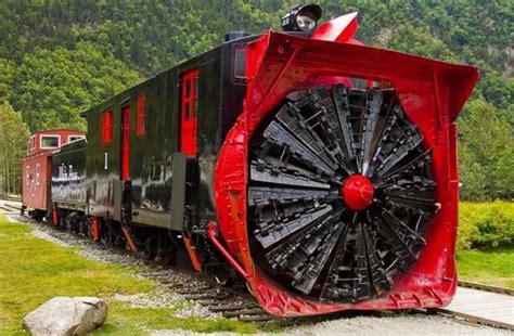 This Historic Steam Locomotive And Rotary Snow Plow Used To Remove The