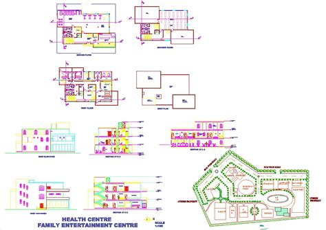 Yoga And Health Center In Autocad Download Cad Free 62644 Kb