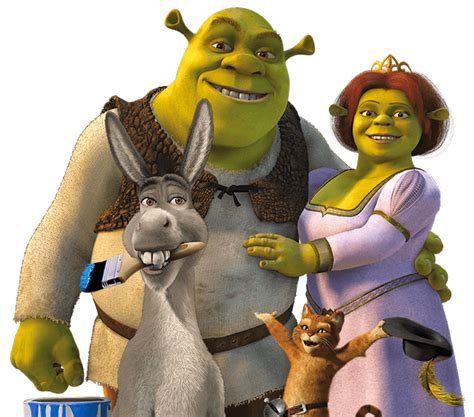 Shrek Y Fiona Y Burro Dejuve