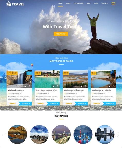 Tourism Html Template Free Download Nisma Info