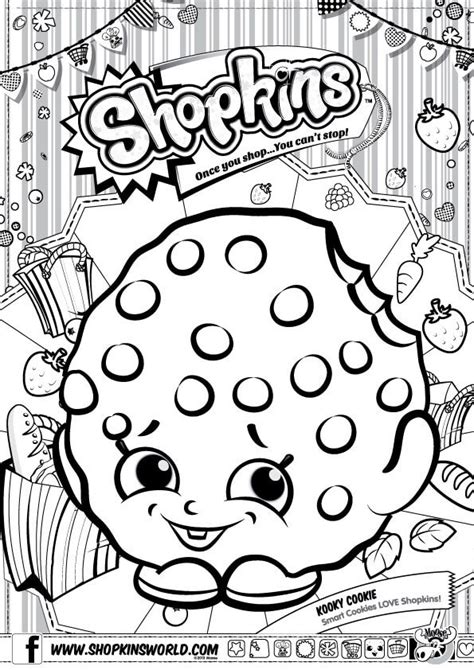 Color online candy cookie shopkins shopkins toys moose toys figures collectable toys. Shopkins Coloring Pages Season 1 Kooky Cookie - Made by A ...